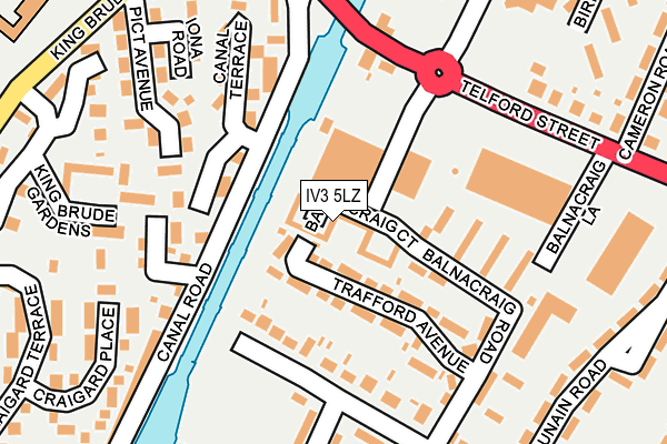 IV3 5LZ map - OS OpenMap – Local (Ordnance Survey)