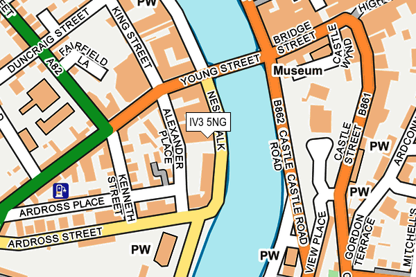 IV3 5NG map - OS OpenMap – Local (Ordnance Survey)