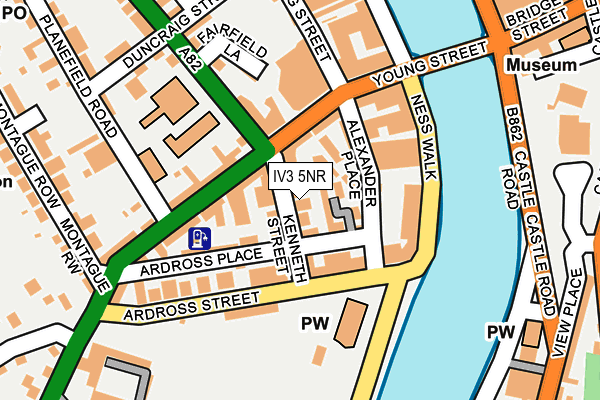 IV3 5NR map - OS OpenMap – Local (Ordnance Survey)