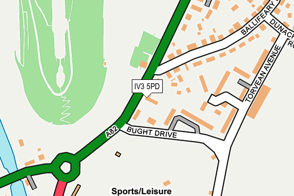 IV3 5PD map - OS OpenMap – Local (Ordnance Survey)