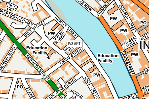 IV3 5PT map - OS OpenMap – Local (Ordnance Survey)