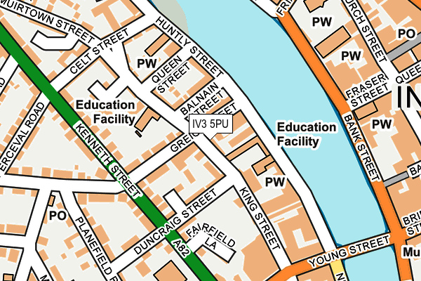 IV3 5PU map - OS OpenMap – Local (Ordnance Survey)