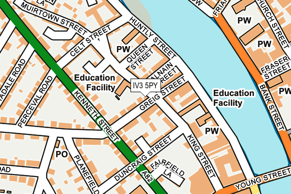 IV3 5PY map - OS OpenMap – Local (Ordnance Survey)