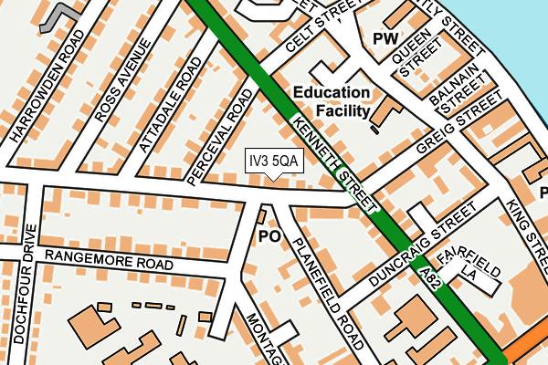 IV3 5QA map - OS OpenMap – Local (Ordnance Survey)