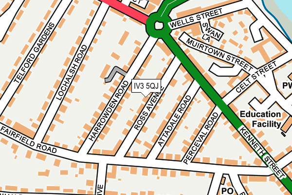 IV3 5QJ map - OS OpenMap – Local (Ordnance Survey)