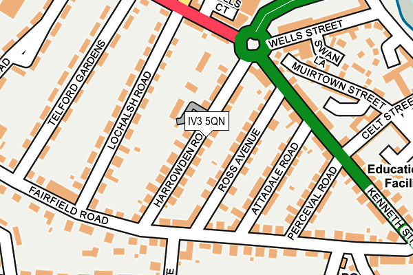 IV3 5QN map - OS OpenMap – Local (Ordnance Survey)