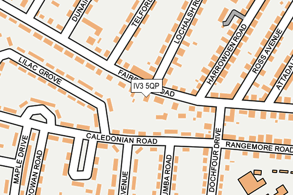IV3 5QP map - OS OpenMap – Local (Ordnance Survey)