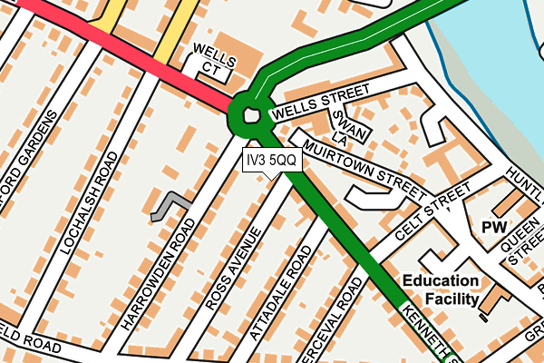 IV3 5QQ map - OS OpenMap – Local (Ordnance Survey)