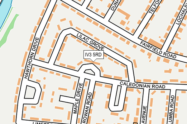 IV3 5RD map - OS OpenMap – Local (Ordnance Survey)