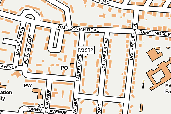 IV3 5RP map - OS OpenMap – Local (Ordnance Survey)