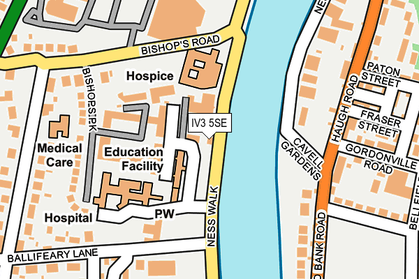 IV3 5SE map - OS OpenMap – Local (Ordnance Survey)