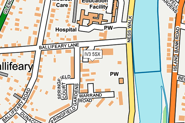 IV3 5SX map - OS OpenMap – Local (Ordnance Survey)