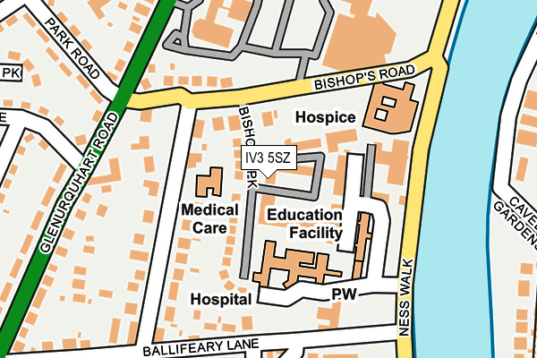 IV3 5SZ map - OS OpenMap – Local (Ordnance Survey)