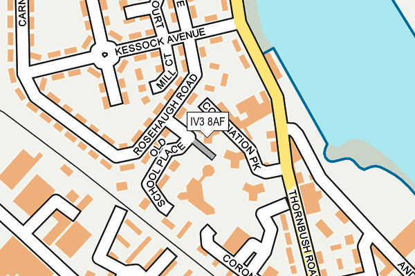 IV3 8AF map - OS OpenMap – Local (Ordnance Survey)