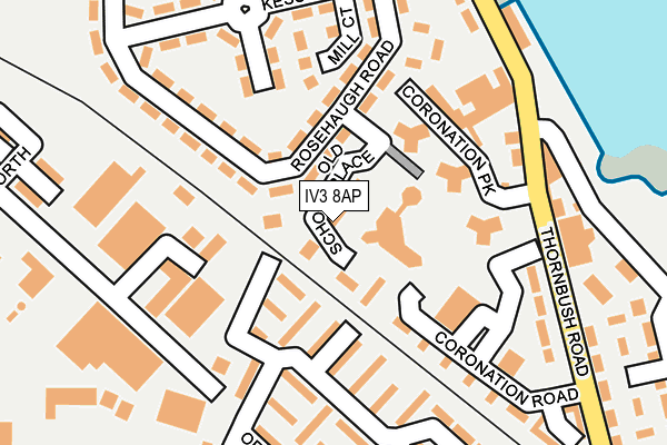 IV3 8AP map - OS OpenMap – Local (Ordnance Survey)