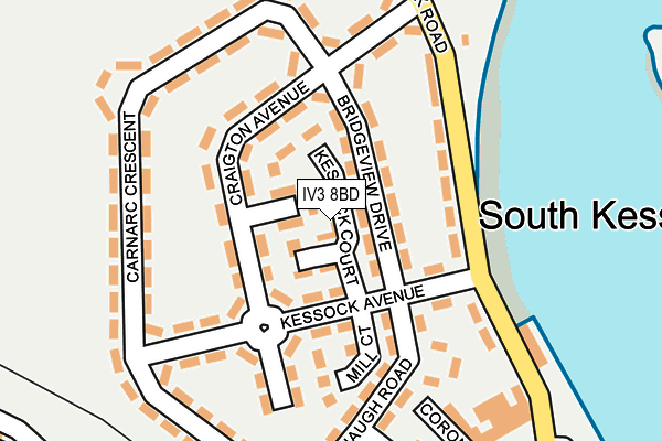 IV3 8BD map - OS OpenMap – Local (Ordnance Survey)