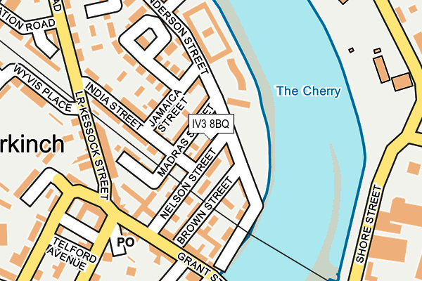 IV3 8BQ map - OS OpenMap – Local (Ordnance Survey)