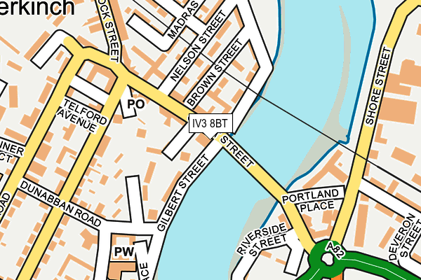 IV3 8BT map - OS OpenMap – Local (Ordnance Survey)