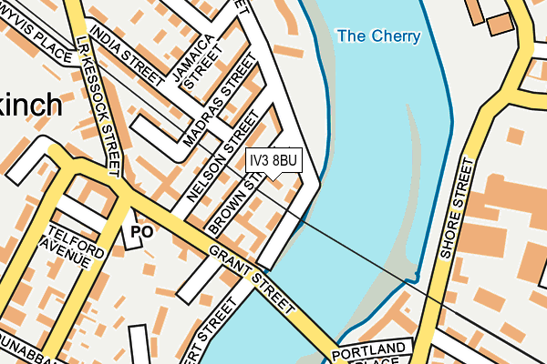 IV3 8BU map - OS OpenMap – Local (Ordnance Survey)