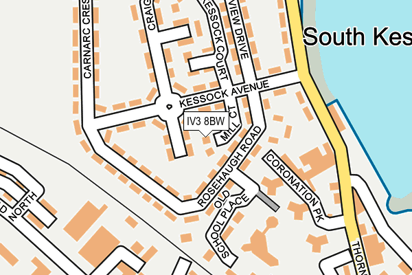 IV3 8BW map - OS OpenMap – Local (Ordnance Survey)