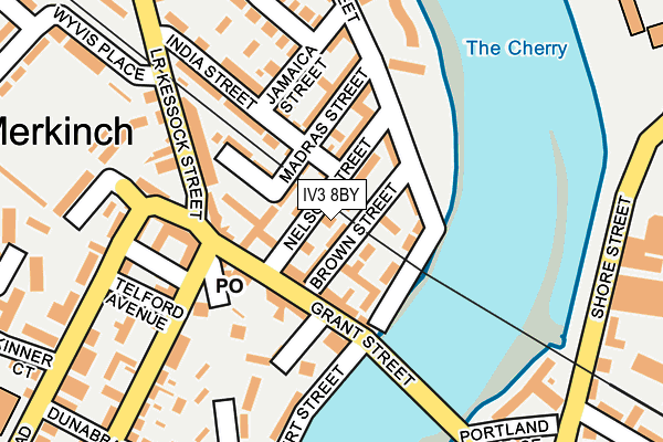 IV3 8BY map - OS OpenMap – Local (Ordnance Survey)