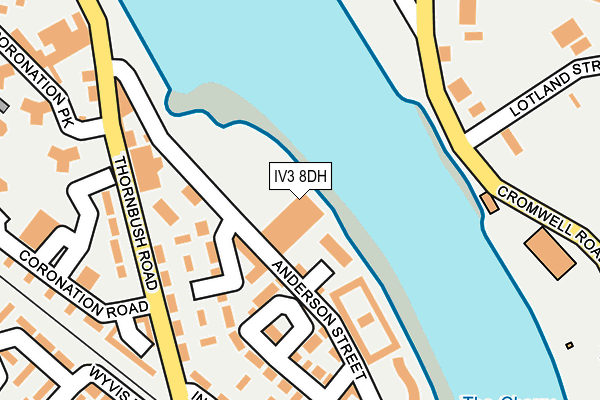 IV3 8DH map - OS OpenMap – Local (Ordnance Survey)