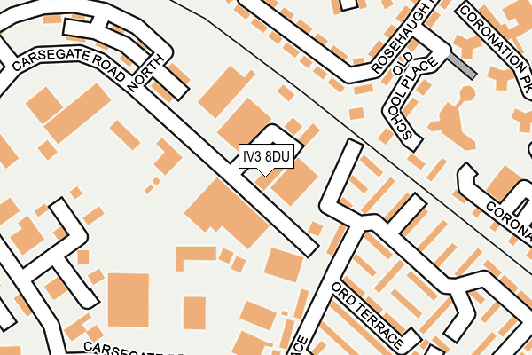 IV3 8DU map - OS OpenMap – Local (Ordnance Survey)