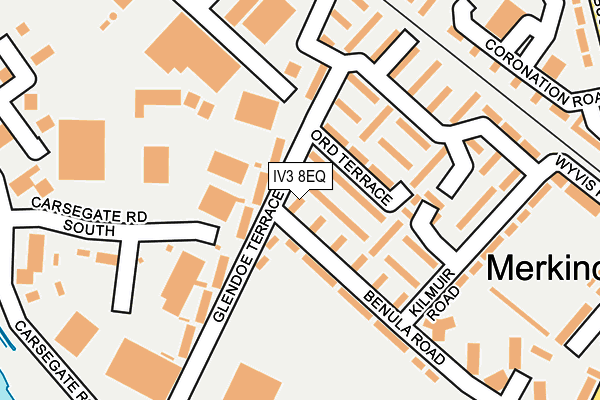 IV3 8EQ map - OS OpenMap – Local (Ordnance Survey)