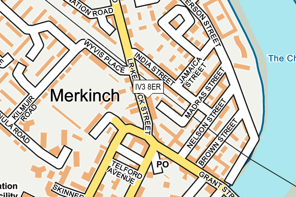 IV3 8ER map - OS OpenMap – Local (Ordnance Survey)