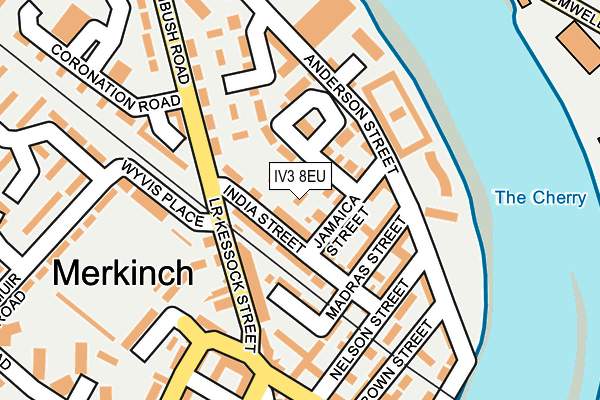 IV3 8EU map - OS OpenMap – Local (Ordnance Survey)
