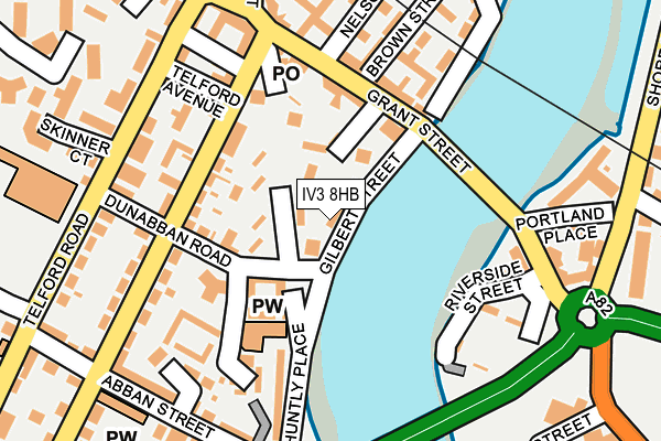 IV3 8HB map - OS OpenMap – Local (Ordnance Survey)