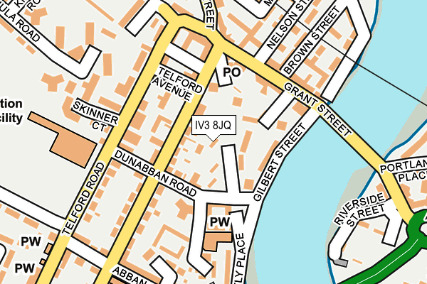 IV3 8JQ map - OS OpenMap – Local (Ordnance Survey)