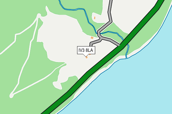 IV3 8LA map - OS OpenMap – Local (Ordnance Survey)