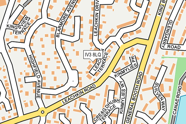 IV3 8LQ map - OS OpenMap – Local (Ordnance Survey)