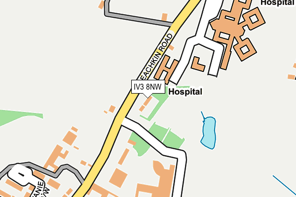 IV3 8NW map - OS OpenMap – Local (Ordnance Survey)