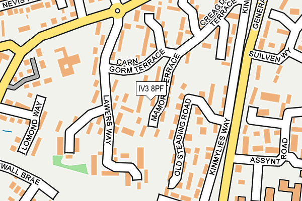 IV3 8PF map - OS OpenMap – Local (Ordnance Survey)