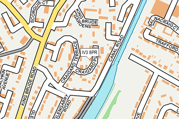 IV3 8PR map - OS OpenMap – Local (Ordnance Survey)