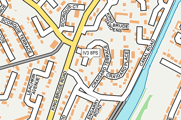 IV3 8PS map - OS OpenMap – Local (Ordnance Survey)