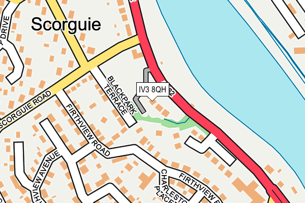 IV3 8QH map - OS OpenMap – Local (Ordnance Survey)