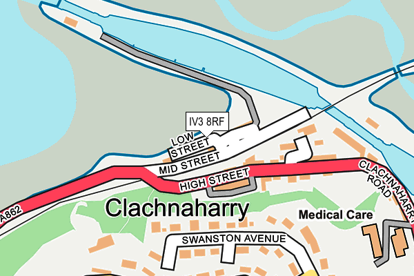 IV3 8RF map - OS OpenMap – Local (Ordnance Survey)