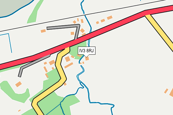 IV3 8RJ map - OS OpenMap – Local (Ordnance Survey)
