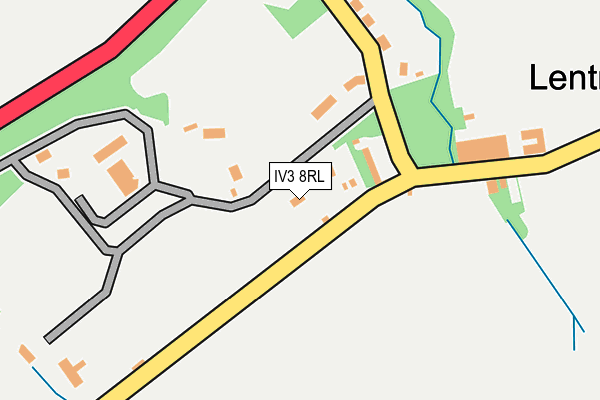 IV3 8RL map - OS OpenMap – Local (Ordnance Survey)
