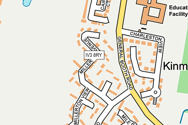 IV3 8RY map - OS OpenMap – Local (Ordnance Survey)