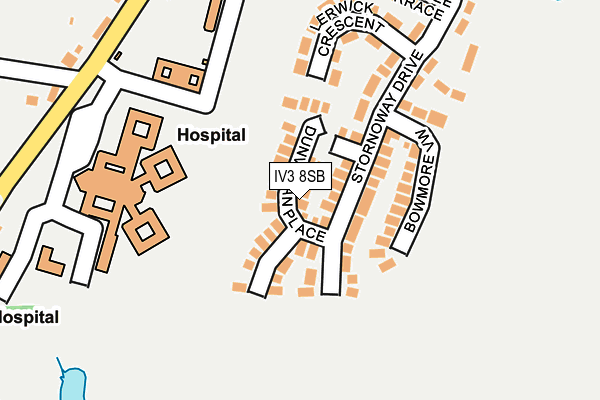 IV3 8SB map - OS OpenMap – Local (Ordnance Survey)