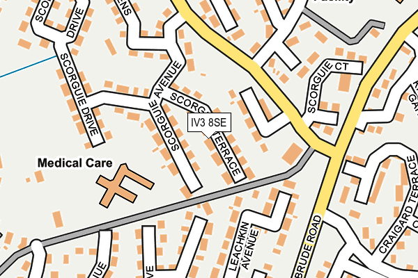 IV3 8SE map - OS OpenMap – Local (Ordnance Survey)