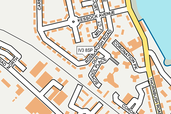 IV3 8SP map - OS OpenMap – Local (Ordnance Survey)