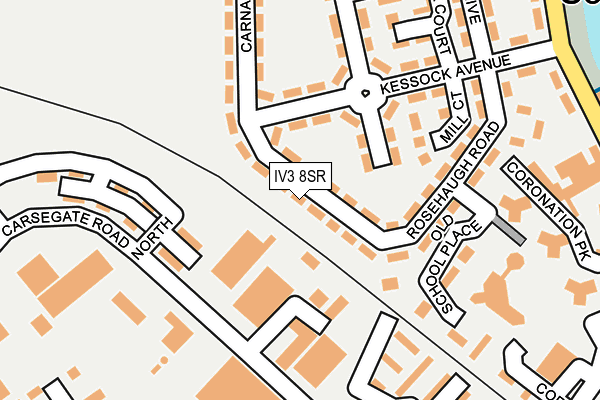 IV3 8SR map - OS OpenMap – Local (Ordnance Survey)