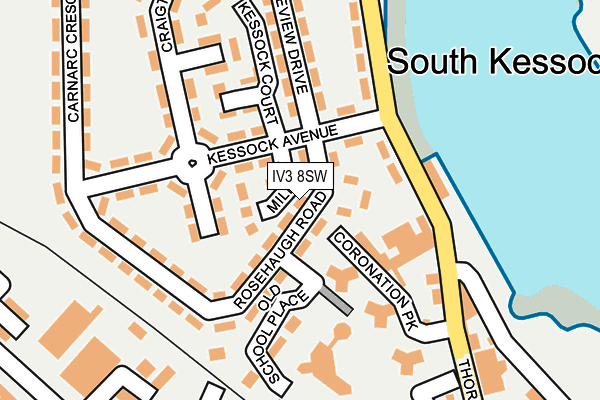 IV3 8SW map - OS OpenMap – Local (Ordnance Survey)