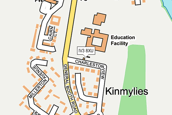 IV3 8XU map - OS OpenMap – Local (Ordnance Survey)