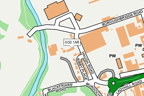 IV30 1AR map - OS OpenMap – Local (Ordnance Survey)